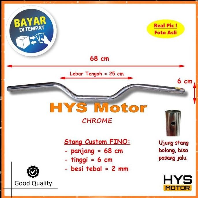 STANG STIR MOTOR FINO 125 FI GRANDE SETANG SETIR NUNDUK AKSESORIS CB RZR VIXION BEAT VERZA BYSON DLL