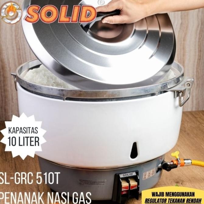 Sale Penanak Nasi Gas Solid 10/ 15 Liter Kapasitas Besar Resto Catering