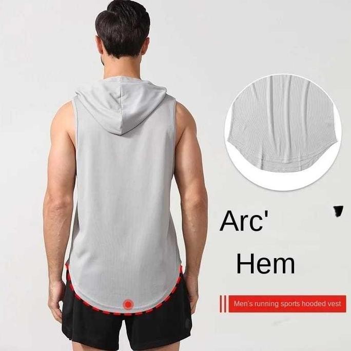 BX002 SINGLET GYM PRIA HOODIE HODIE BAJU TRAINING PRIA HOODIE HODIE - KAOS TRAINING PRIA GYM FITNESS