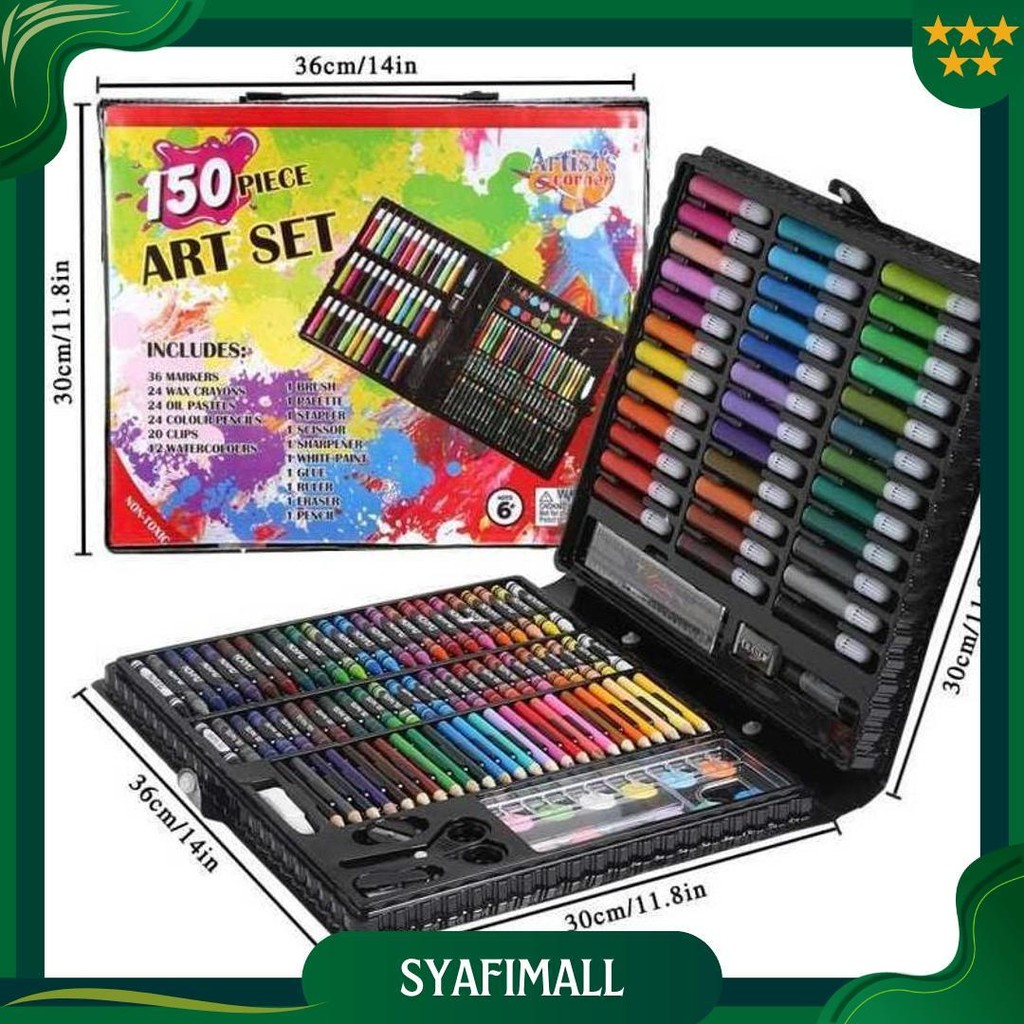 

Crayon Set 150Pcs / Krayon Mewarnai Anak 150Pcs / Pensil Warna Set 150Pcs Ori