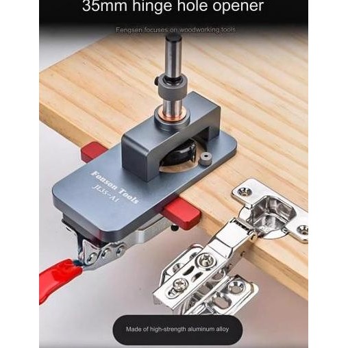 Terlaris Concealed Hinge Jig Guide Jig Engsel Sendok Metal Ready Stok