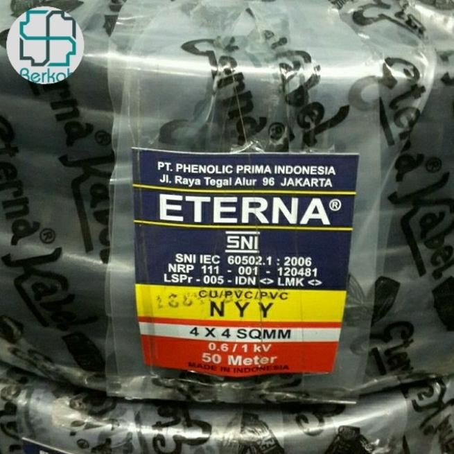 Kabel Nyy 4X4 Eterna 50 Meter / Kabel Nyy 4X4 Eterna 50 Meter. New Stok