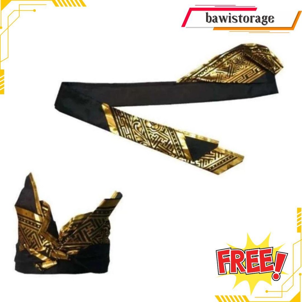 Udeng Bali Putih _ Iket Bali Prada Iket Sendiri Praktis Siap Kirim