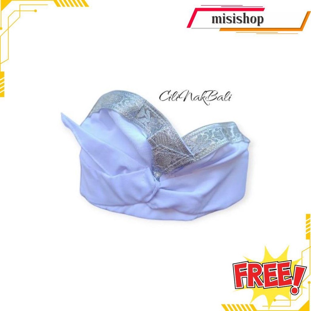 Udeng Bali Jadi Ikat Kepala Pria Putih Cod