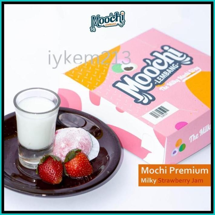 

MOCHI STRAWBERRY LEMBANG | JAJANAN KHAS LEMBANG BANDUNG | OLEH-OLEH - CEMILAN - MAKANAN | MOCHI MILKY DENGAN ISIAN STRAWBERRY JAM DAIFUKU YANG LEMBUT & NIKMAT | 1 BOX MOCHI OTENTIK UNTUK OLEH-OLEH DAN CAMILAN HEMAT FAVORIT | KULINER LOKAL LEMBANG BANDUNG.