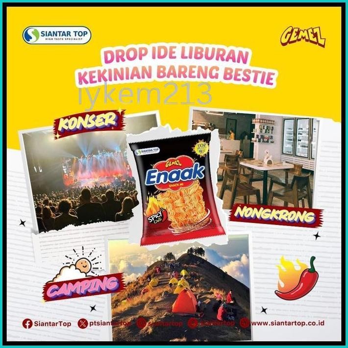 

( BERKAH ) MIE GEMEZ ENAAK RENCENG ISI 10 X 18GR MIE GEMES ENAK RENCENGAN SNACK CEMILAN ANAK MURAH MIE KRIUK