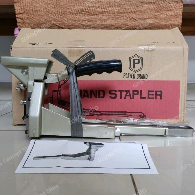 

Hand Stapler Player 15Mm 19Mm Alat Staples Packing Dus Made In Taiwan Co