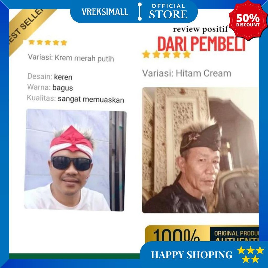 Udeng Bali, Udeng Jawa [Best Seller] Udeng Jogja | Iket Sunda Rambut Palsu Sale