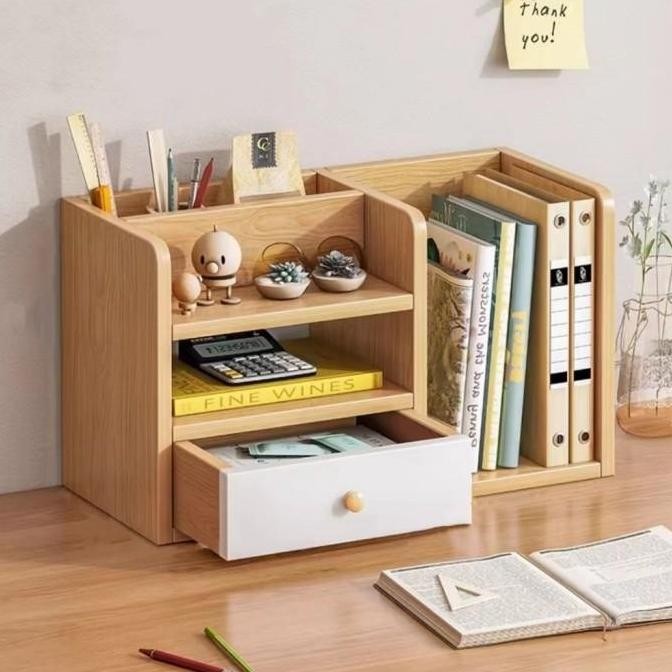 Meja Rak Rak Buku Multifungsi Rak Organizer Meja