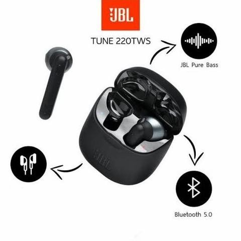 Grosir Jual Jbl T220 Tws Earphone Stereo Bluetooth - Black