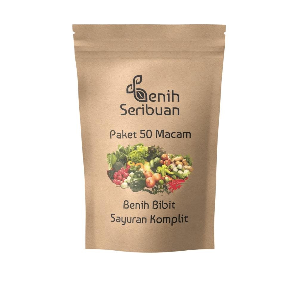 Bisa Cod Benih Seribuan - Paket Komplit 50 Macam Benih Sayur Sayuran Unggul ,,,