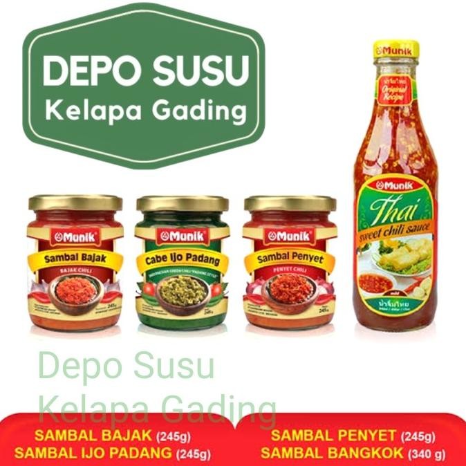 

Sale Sambal Munik Cabe Ijo Padang Bajak Belacan Thai Penyet Sambel Balacan
