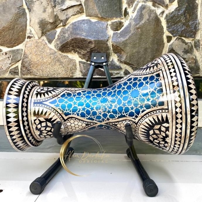 TERBARU DARBUKA MOTIF GEFF MIKA EMIN 9INC FULLSET READY YA KAK