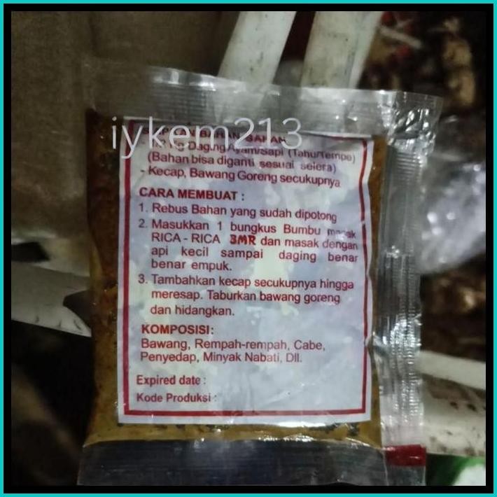 

BUMBU MASAK RETNO(BMR) BUMBU MASAK RICA-RICA INSTAN SEMARANG