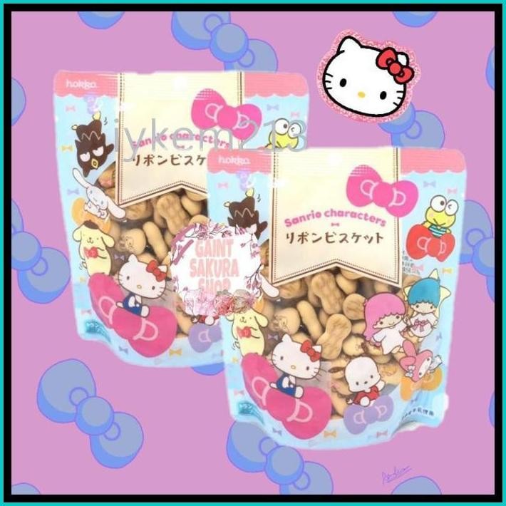 

HOKURIKU SANRIO CHARACTERS RIBBON BISCUIT 42G/ SNACK / BISKUIT JEPANG / SNACK JEPANG / BISKUIT