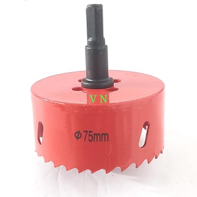 Hole Saw 75 mm/Mata Bor Pembolong Kayu/Triplek/Plastik PVC murah
