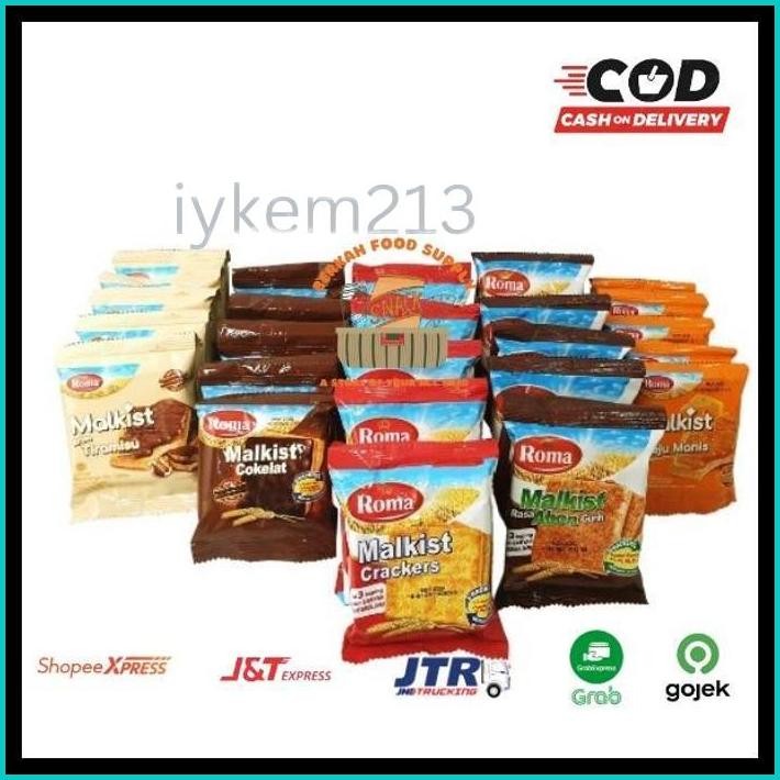 

( BERKAH ) ROMA MALKIST RENCENG ISI 10 SEMUA VARIAN RASA ORIGINAL ABON COKLAT CAPPUCINO KELAPA KOPYOR KEJU MANIS ALL VARIAN RASA SNACK CEMILAN MURAH HALAL