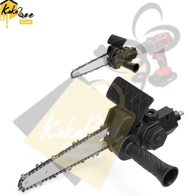 CYKAT Chainsaw Adaptor Mesin Bor 4" 6" - Adapter Konverter Mesin Bor Menjadi Mesin Chain Saw 4 Inch 