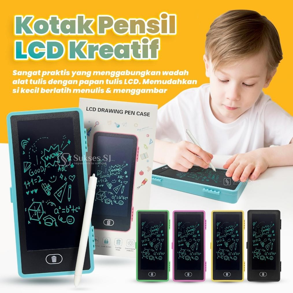 

DRAWING BOX KOTAK PENSIL DAN PAPAN CORET KREATIF ANAK DENGAN DIGITAL PAD EDUKASI