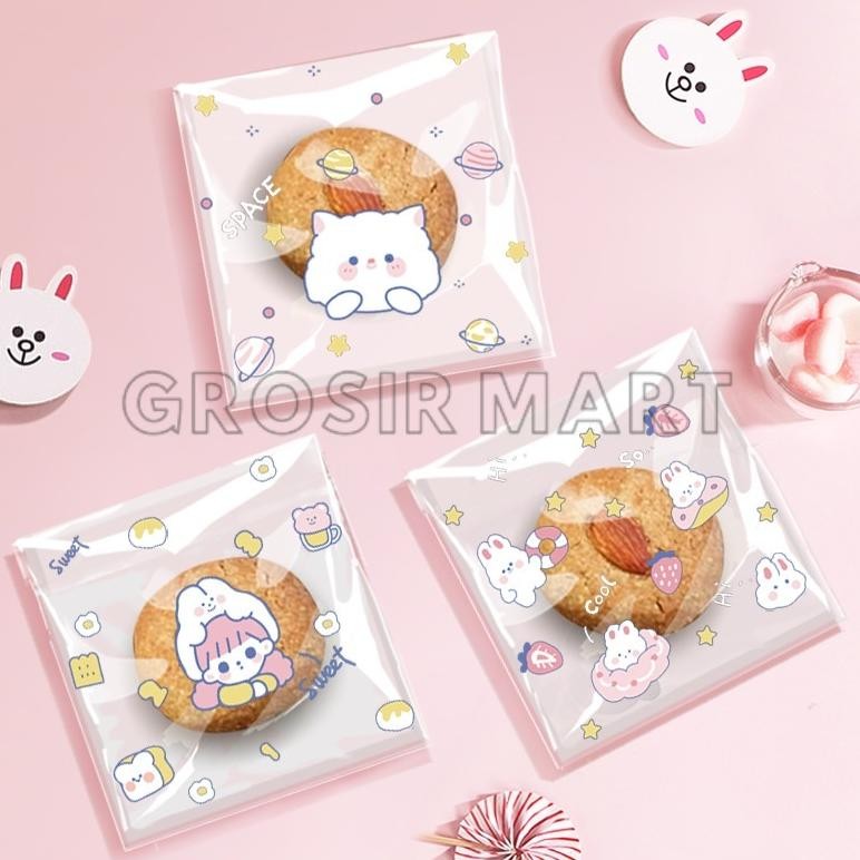 

Paling Murah!!! sd-67 Isi 100 Pcs Plastik Cookies OPP Bunny Bear Plastik kue Permen Snack Karakter Kantong OPP Kemasan Kue Biskuit Cookies 7 cm 10 cm Terlaris Premium