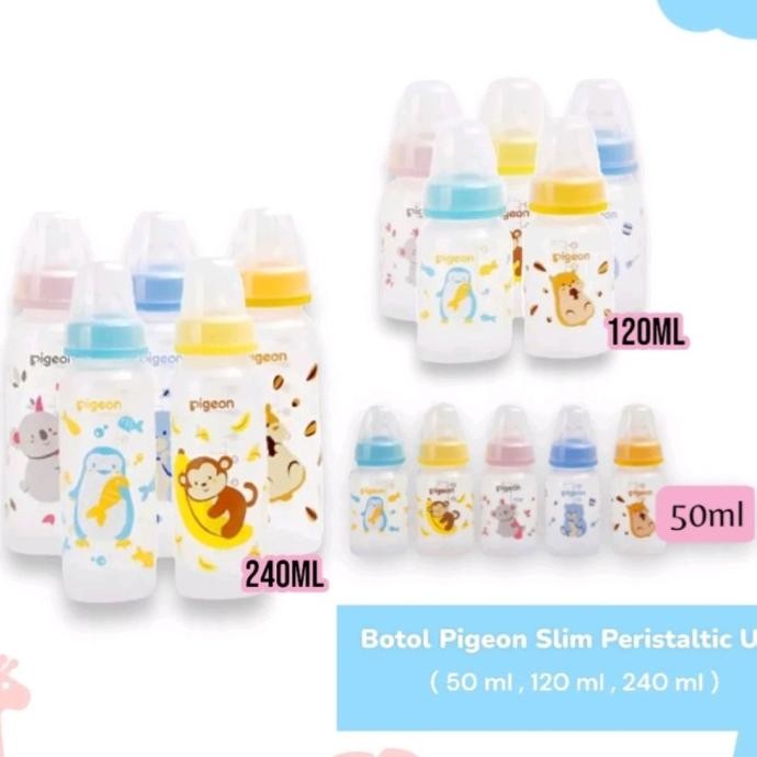 PIGEON BOTOL SUSU STANDAR / BOTOL SUSU PIGEON 50ML 120 ML 240 ML