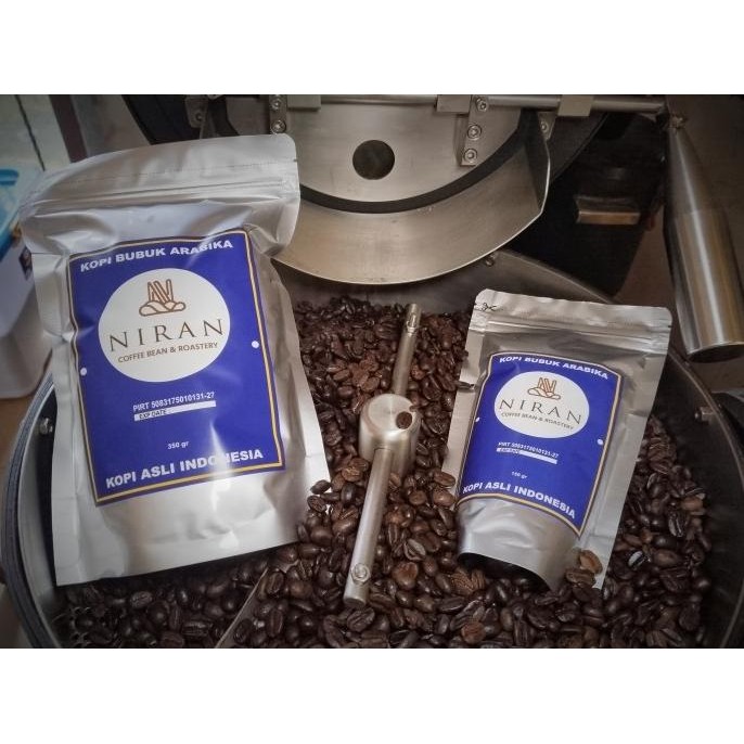 

Grosir Kopi Bubuk Arabika Flores Komersil Cap Niran Dalam Kemasan -Giling Halus, Medium & Kasar