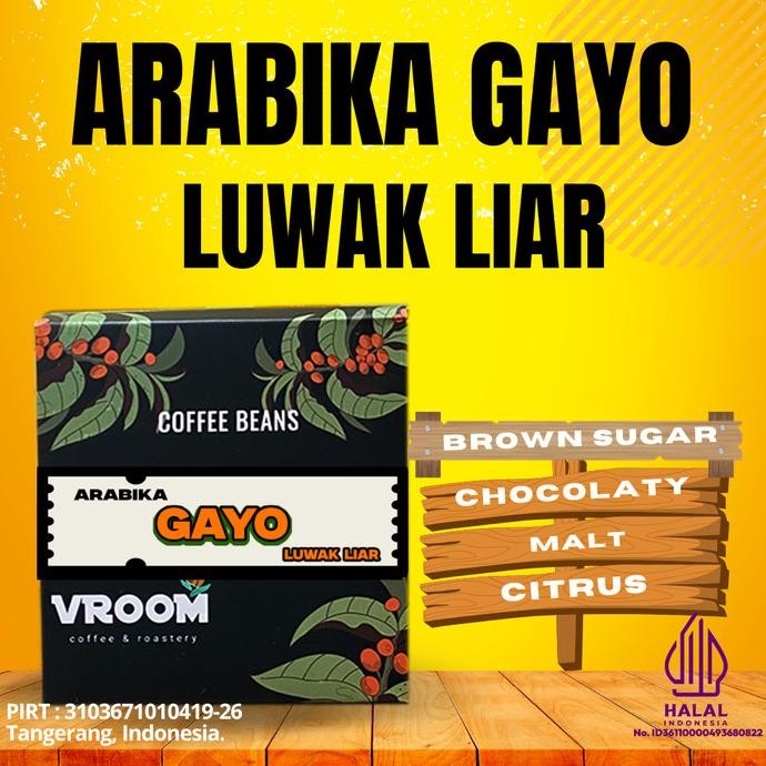

Promo Kopi Roast Bean/Bubuk Arabika Luwak Liar Gayo 200Gr