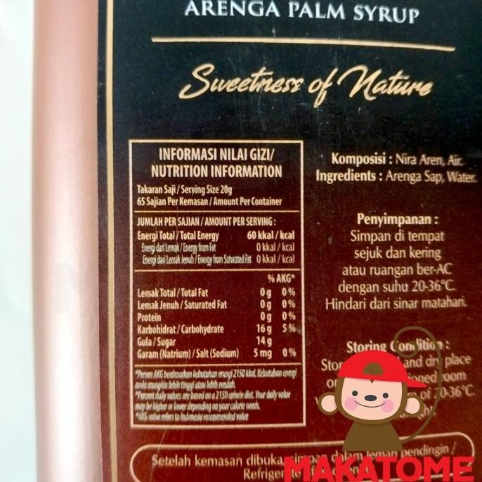 

Sale Gulare Palm Sugar Syrup Gula Aren Cair 1.3Kg 1,3Kg 1,3 Kg Brown