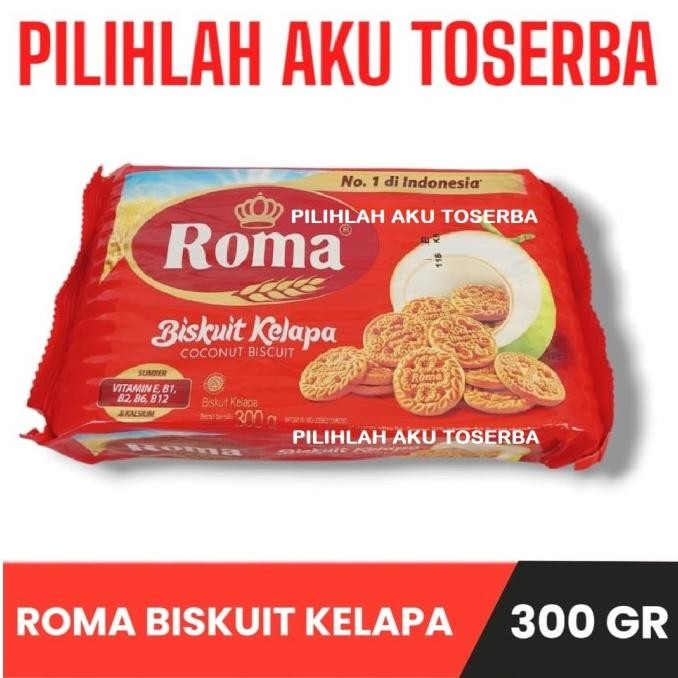 

Grosir Biskuit Roma Kelapa 300 Gram - 1 Kardus Isi 28 Pax