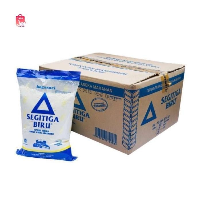 

Sale Bogasari Segitiga Biru Tepung Terigu 1Kg (1 Dus/12 Pcs)