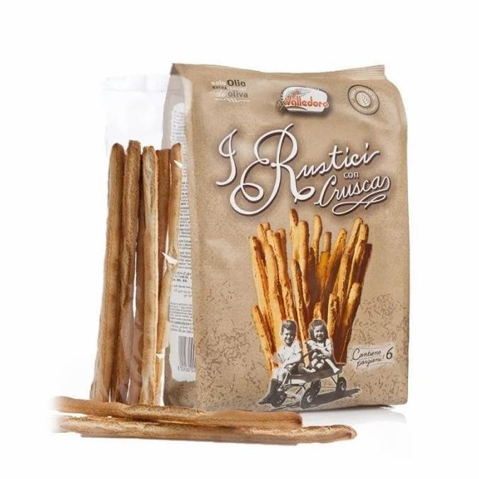 

Grosir Valledoro I Rustici Con Crusca 300Gr/Biskuit Stick Import