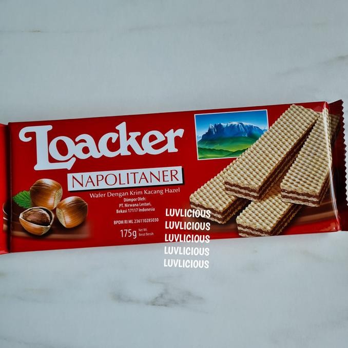 

Grosir Loacker Napolitaner Crispy Wafers Hazelnut Cream Wafer Coklat Hazelnut