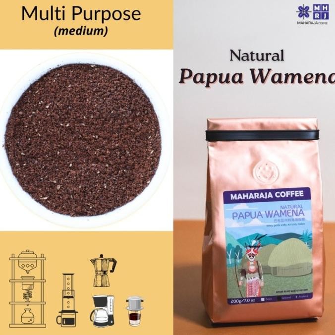 

Promo Maharaja Kopi Natural Papua Wamena 200G Bubuk/Ground