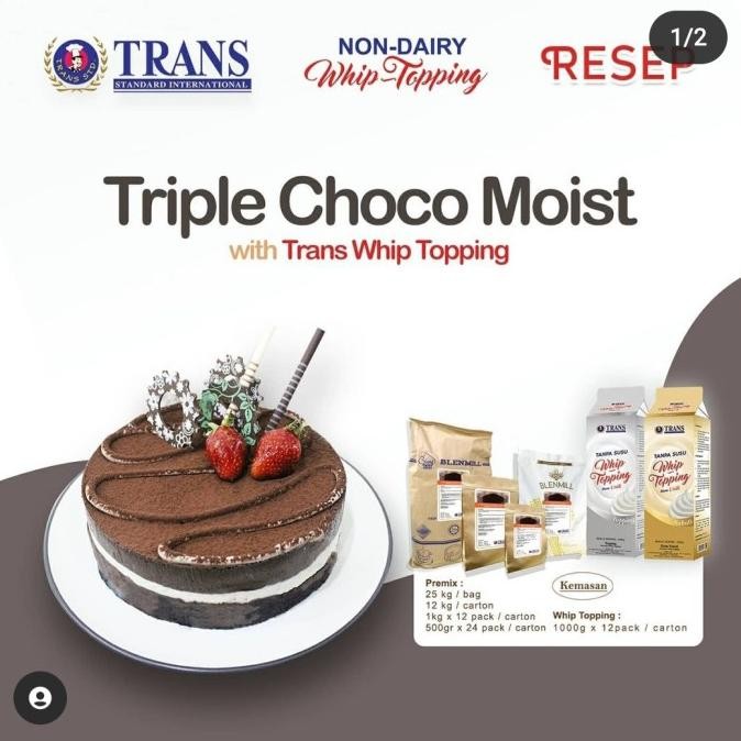 

Murah Trans Chocolate Moist Cake Mix 500 Gram Premix Kue Cokelat