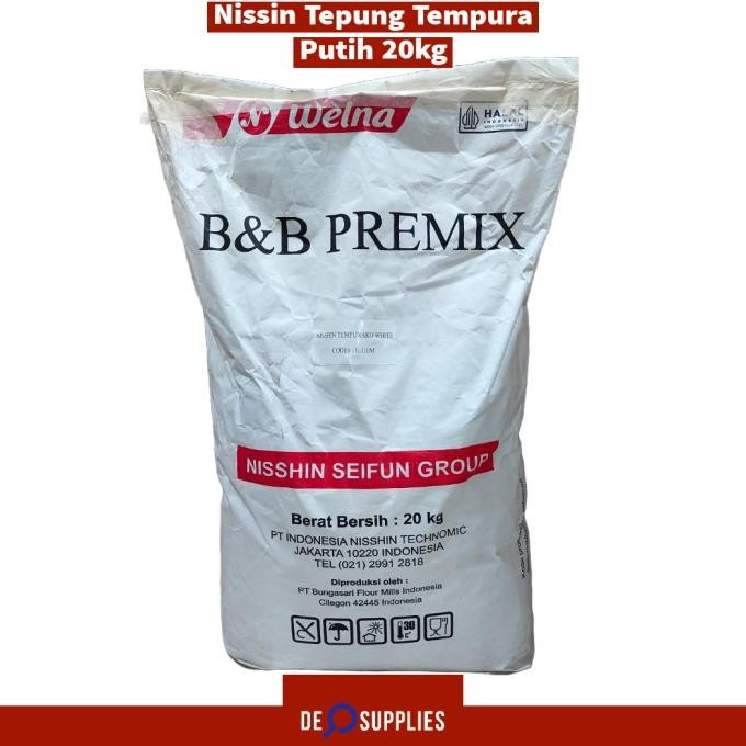 

Sale Nissin Tempurako White 20Kg - Tepung Tempura Nisshin B&B Premix Halal