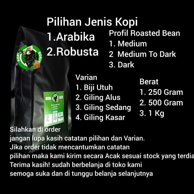 

Sale Kopi Robusta Luak Liar Pagar Alam 1 Kg Sumatera Selatan