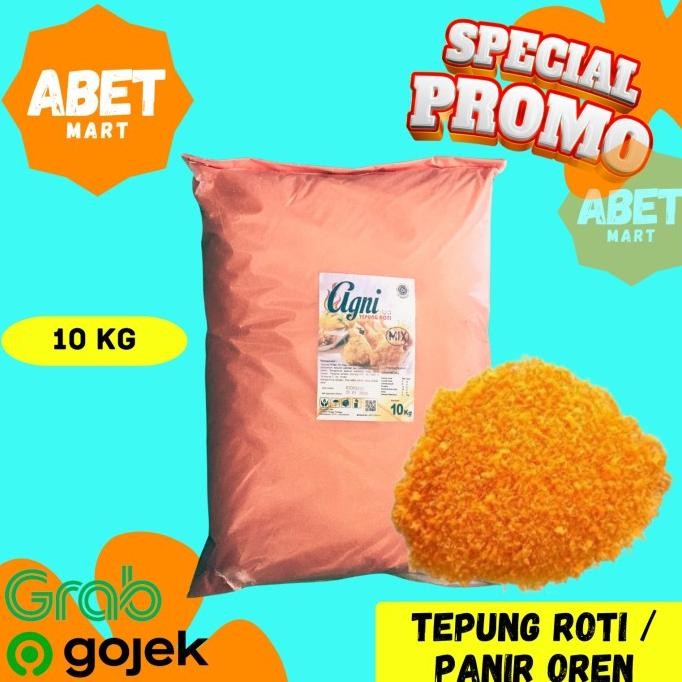

Grosir Tepung Roti Orange Only Karung 10Kg - Kemasan 10 Kg Oren Panir Risoles Bread Crumbs
