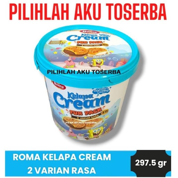 

Grosir Roma Kelapa Cream Fun Pack Mix Kemasan Jar / Ember - ( Harga 1 Dus )