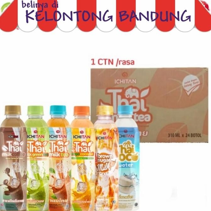 

Grosir Ichitan Thai Tea Milk Coffee Green Mango Coconut Botol - Dus Karton