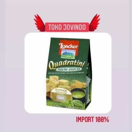 

Promo New Loacker Quadratini Matcha 110 Gram Wafer Snack Import Biskuit