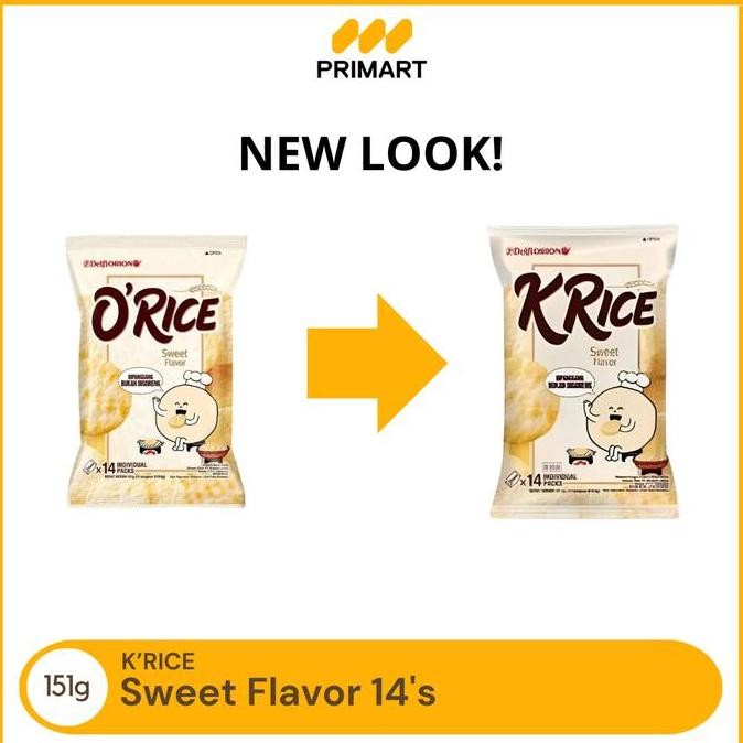 

Grosir Delfi Orion K'Rice Sweet Flavor Crackers 151Gr Buy 2 Get 1