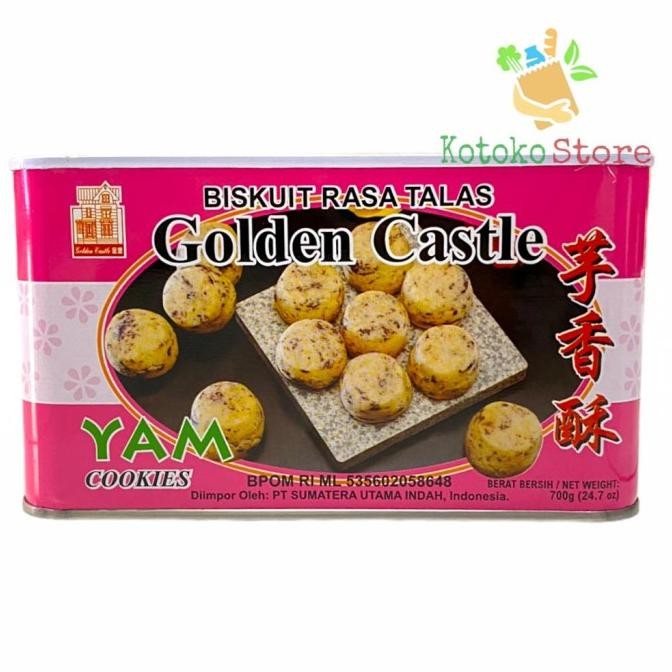 

Murah Biskuit Rasa Talas Kaleng / Golden Castle Yam Cookies 700Gr