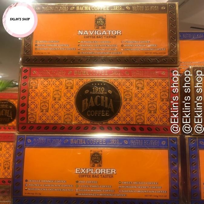 

Sale Bacha Coffee 1910 Marrakech Isi 25 Pcs /Coffee Bag Taster Gift Box 25 Bag