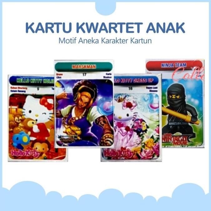 Mainan Kartu Kwartet / Kuartet Anak Murah Grosir - Mainan Kartu nUg