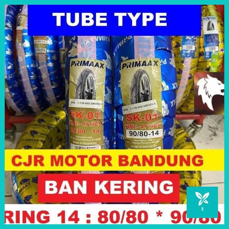 | CM | BAN SLICK TUBE PRIMAAX SK 01 80/80 90/80 RING 14 BAN DONAT MOTOR MATIC