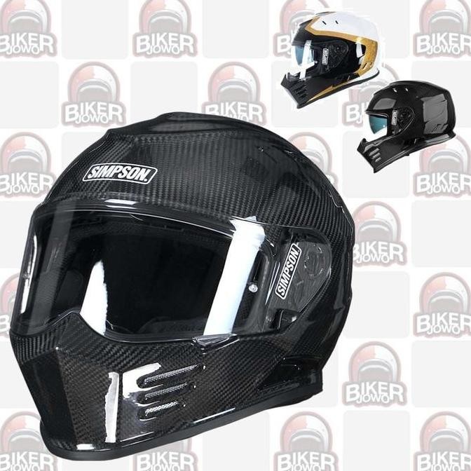'' Helm Simpson Venom Ghost Bandit Carbon - Tanto - Solid Colour ''