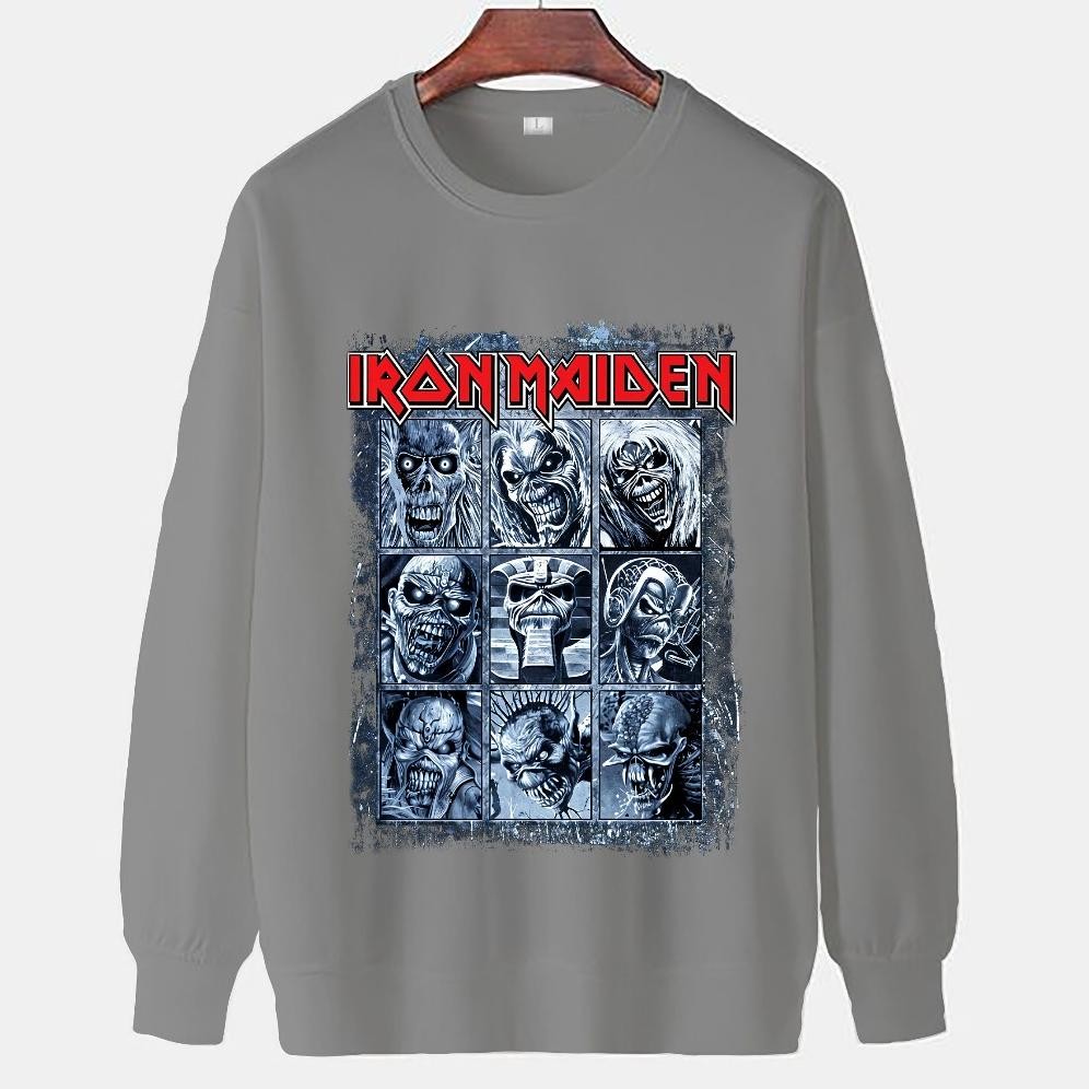 Sweater Crewneck, Sweater Distro, Iron Maiden