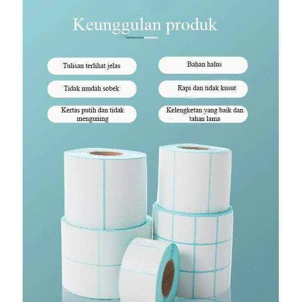 

H-4 Sticker/Kertas Thermal/Kertas Label Doff Tidak Mengkilap