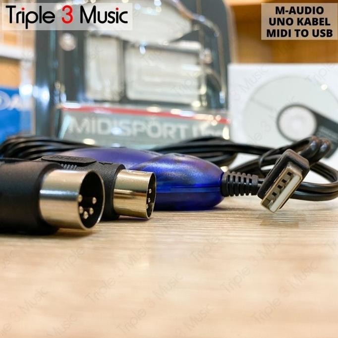 M-AUDIO Midisport Uno Portable 5 Pin Kabel Midi To USB ORIGINAL