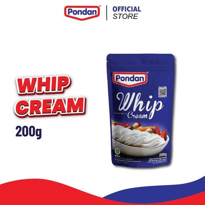 

Produk Baru!! Pondan Whip Cream Bubuk 200g